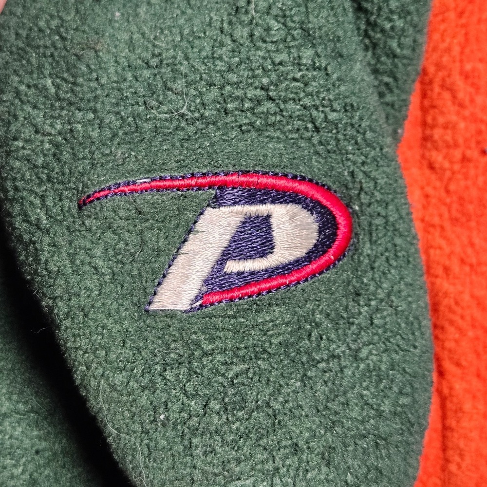 Vintage Miami Hurricanes Sweatshirt Mens Green XL Fleece 1/4 Zip Pro Player Y2K - Picture 5 of 9
